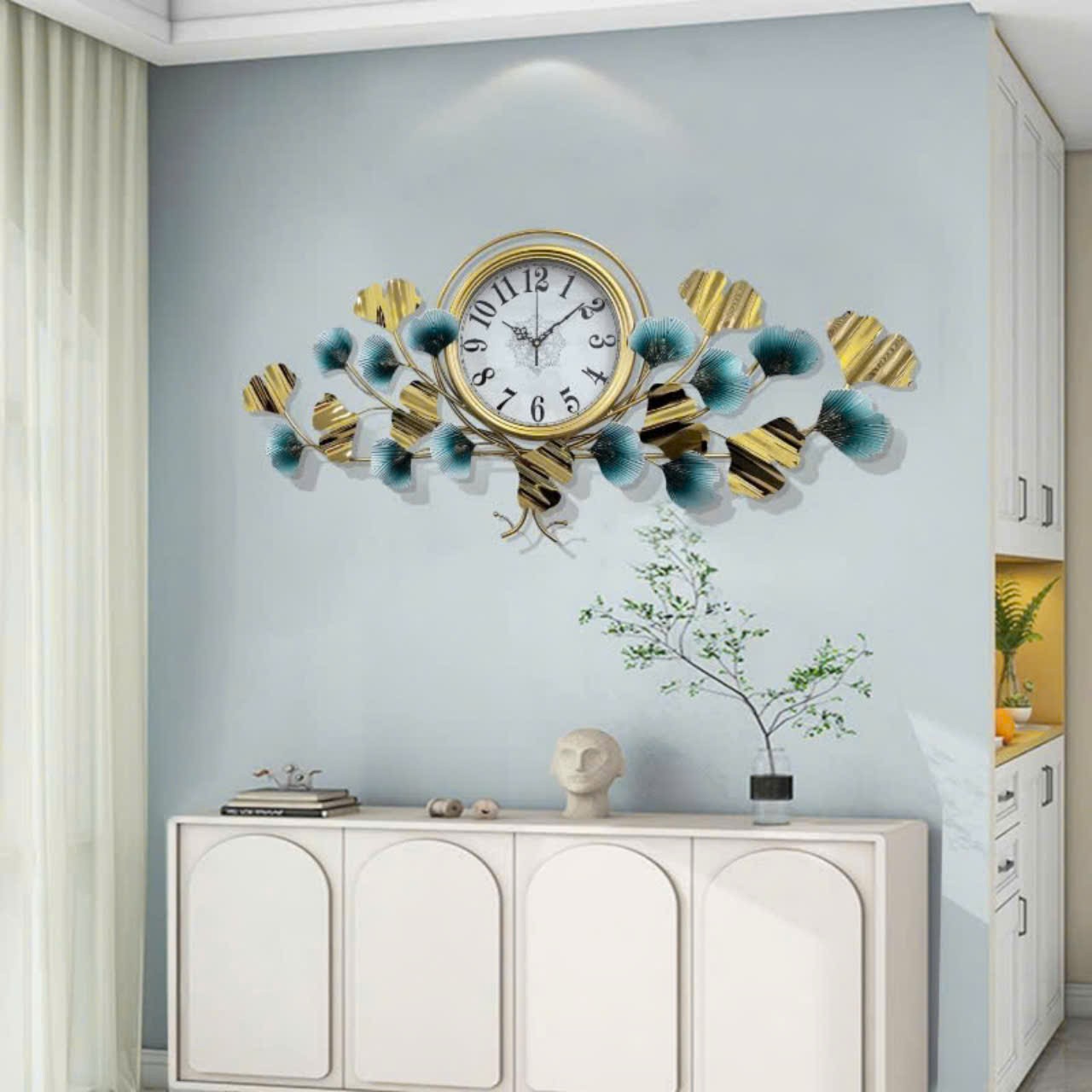 Đồng hồ decor hoa lá DH 0024